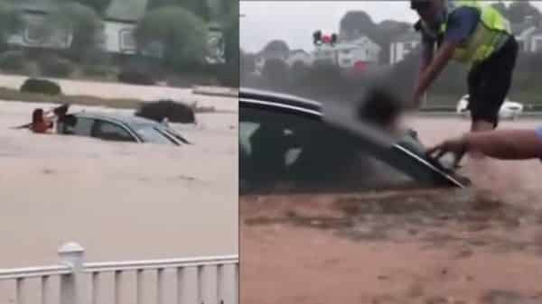 Đến ngày 26/6, 26 tỉnh thành tại Trung Quốc đang hứng chịu thảm họa lũ lụt, 13,74 triệu lượt người bị ảnh hưởng. (Ảnh cắt từ video).